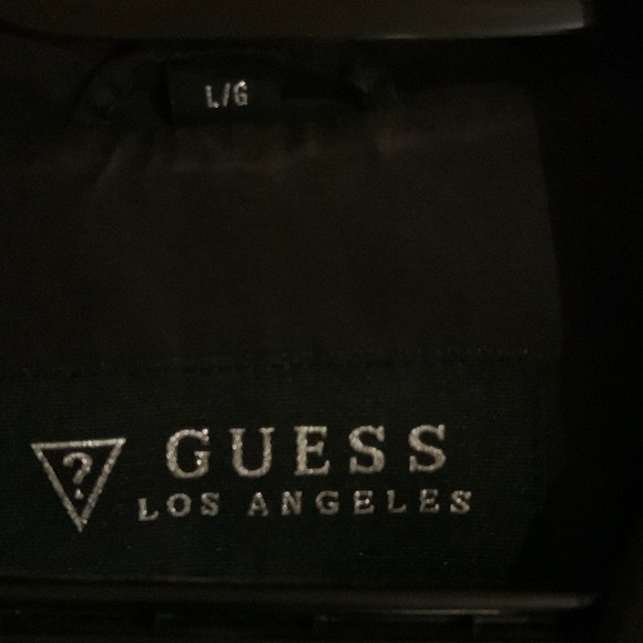 Ladies Guess size Large black trench coat - Picture 6 of 12